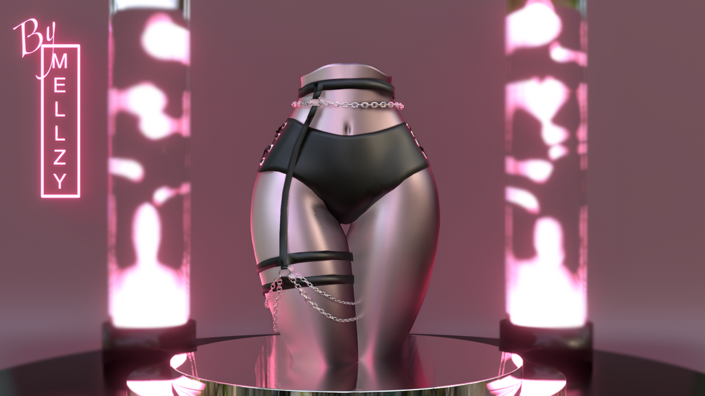 Pearl Shorts And Harness [3d Asset]