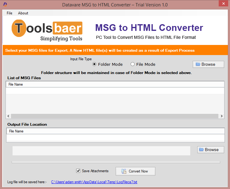 Msg To Html