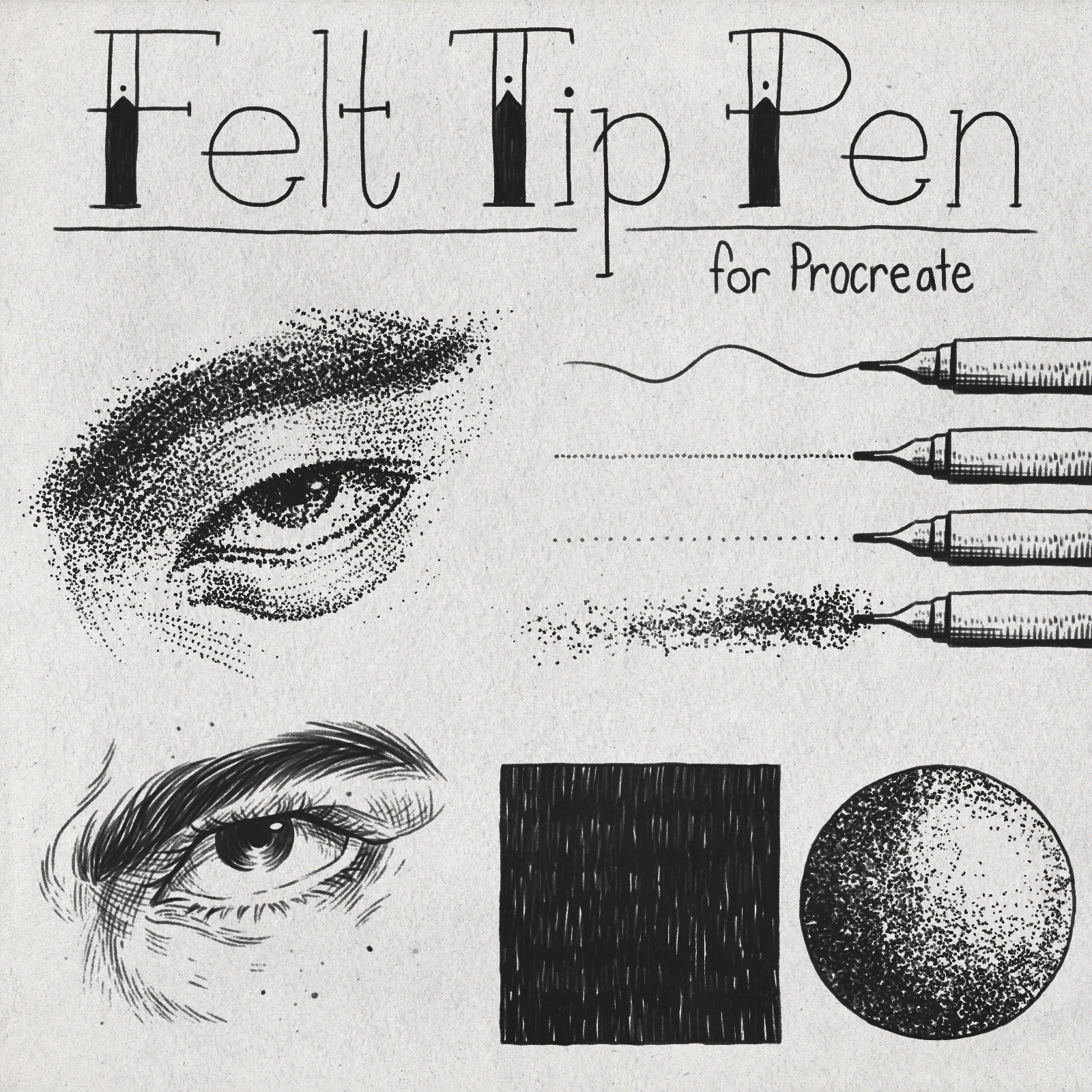 Felt Tip Pens for Procreate