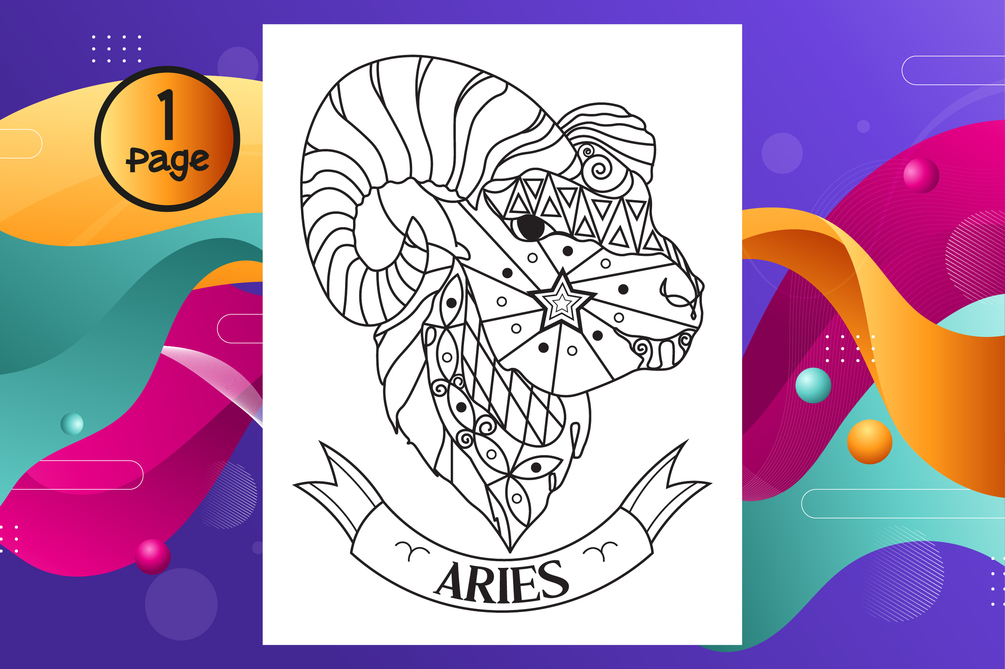 Aries Coloring Page