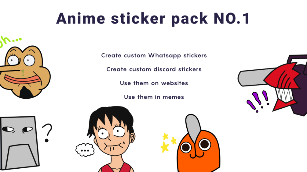 Anime sticker pack NO.1