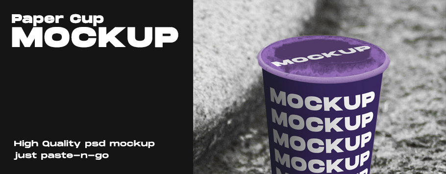 Paper Cup High-quality PSD Mockup
