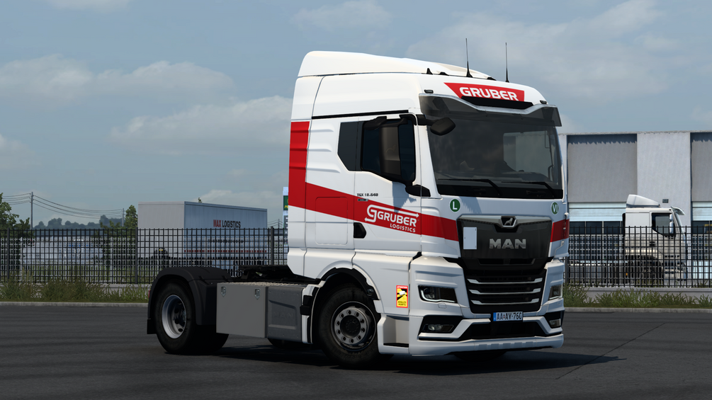 GRUBER Logistics skin for MAN TGX and TGM . ETS2 by ANGYALFOLDI
