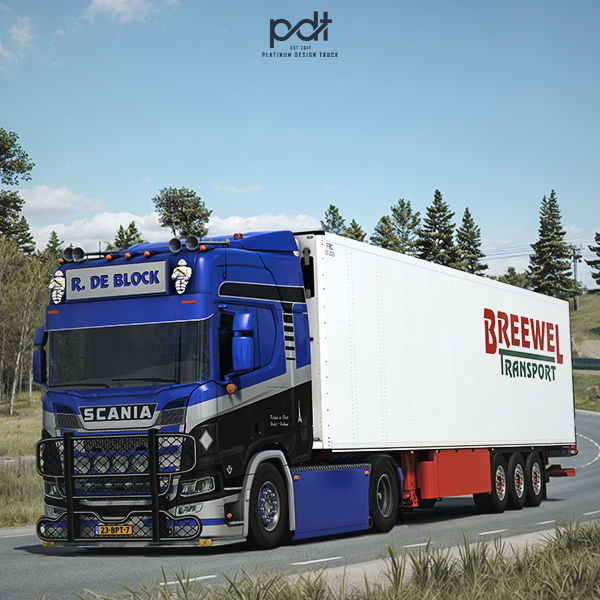 Scania R520 + Trailer "R. De Block" by PlatinumDesignTruck