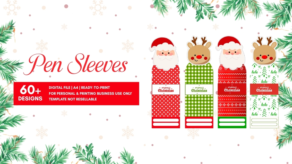 christmas-pen-sleeve-canva-template