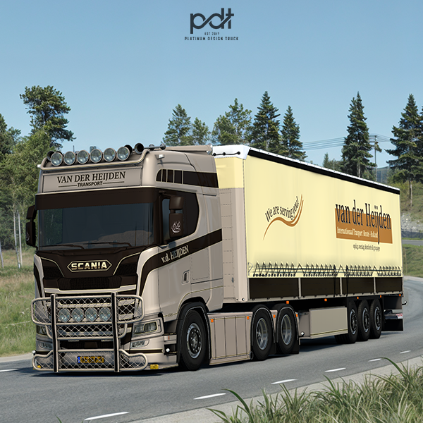 Scania S650 + Trailer "Van der Heijden" by PlatinumDesignTruck