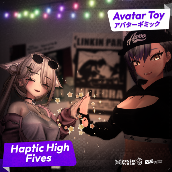 [VRChat] Haptic high five system