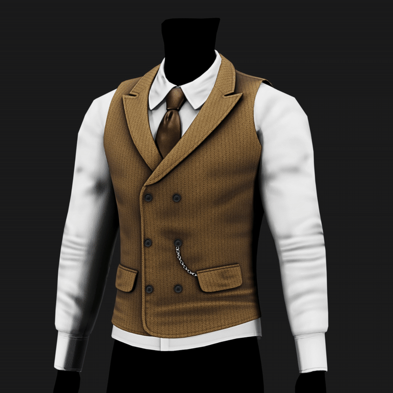 Suit Vest + Shirt Mafia Style Pack 01 | WOLVES STUDIO
