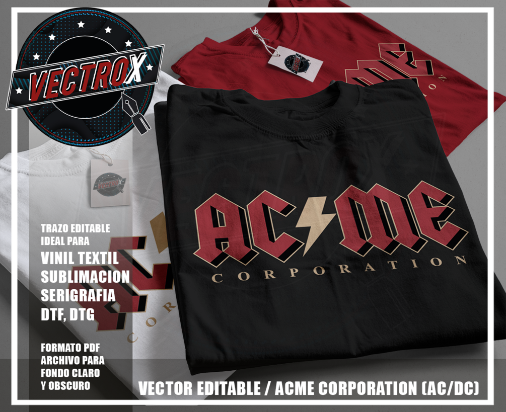 Vector Editable - AC ME Corporation (AC DC)