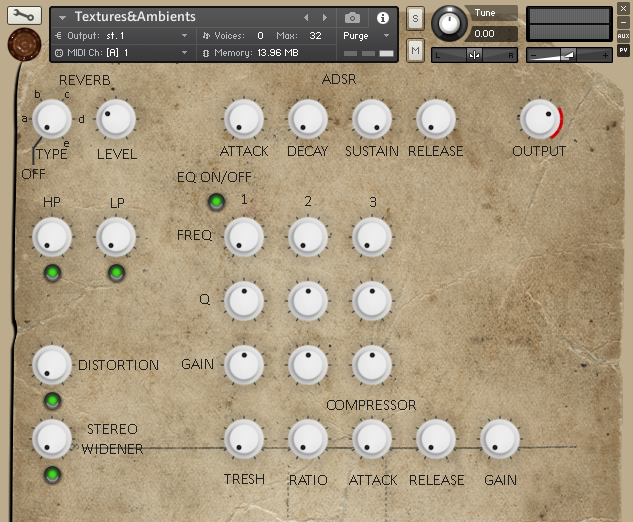 Textures&Ambients(beta) Kontakt Sounddesign Library