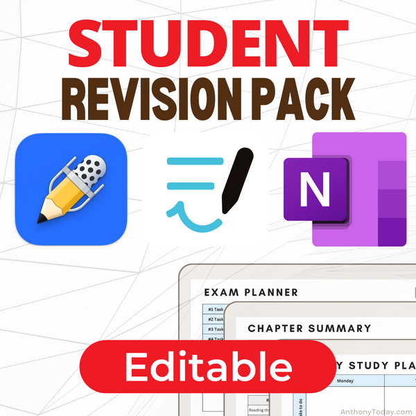 Student Revision Pack Templates Bundle