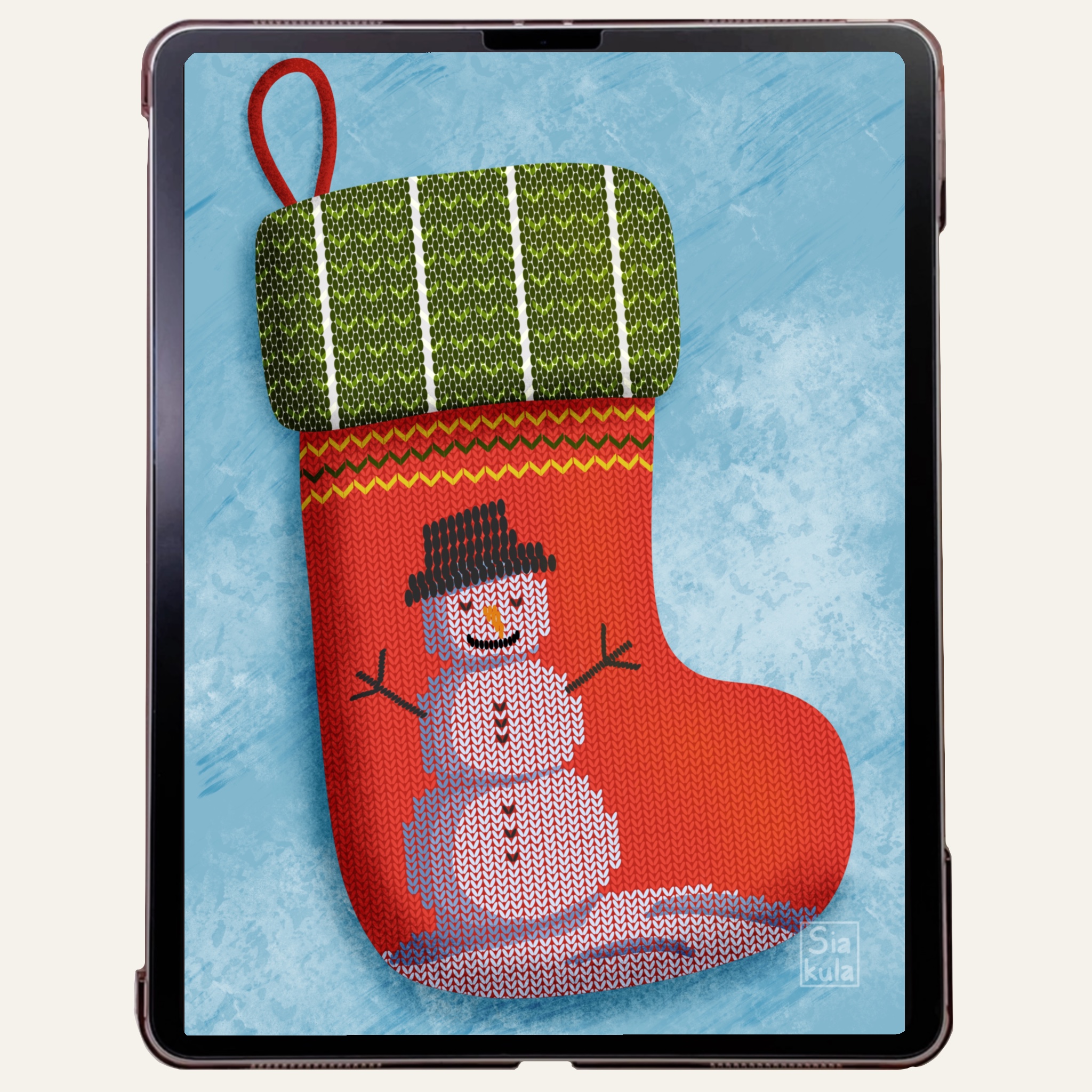 New Procreate tutorials! Knitted Stocking & House in the woods Siakula