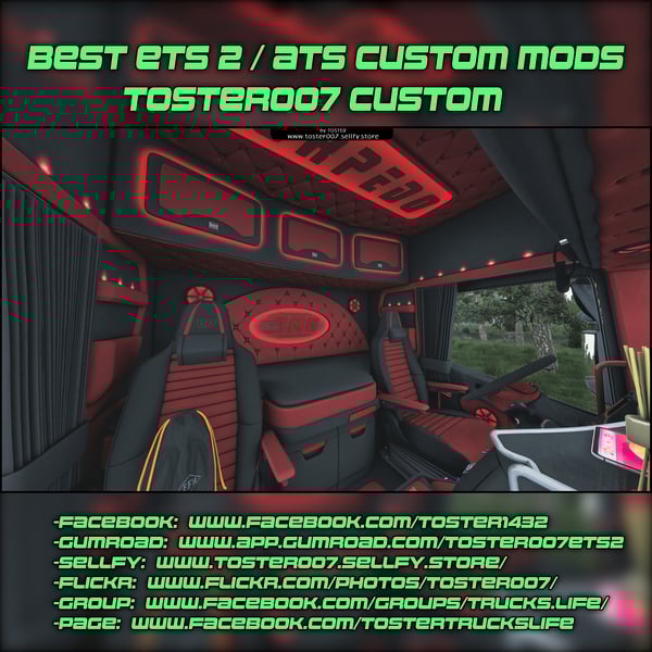 Interior Scania S/R Next Gen NEW ERA ETS 2 #79 OTHER COLORS by Toster007