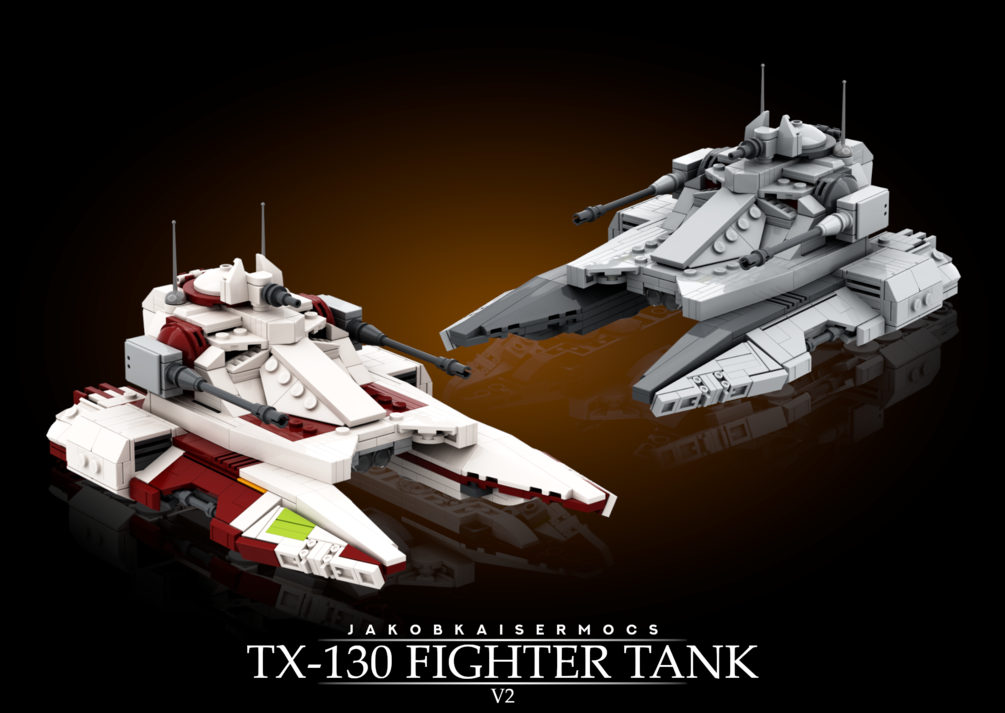 Custom Building Instructions: TX-130 Fighter Tank V2