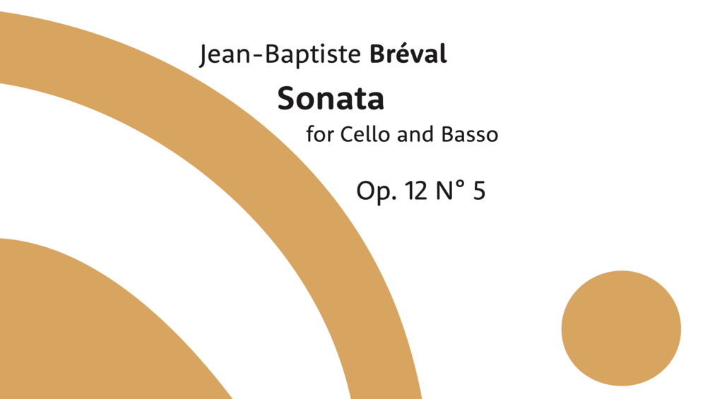 Bréval, J. B. - Sonata in G major, Op. 12 No. 5 - arr. with piano by ...