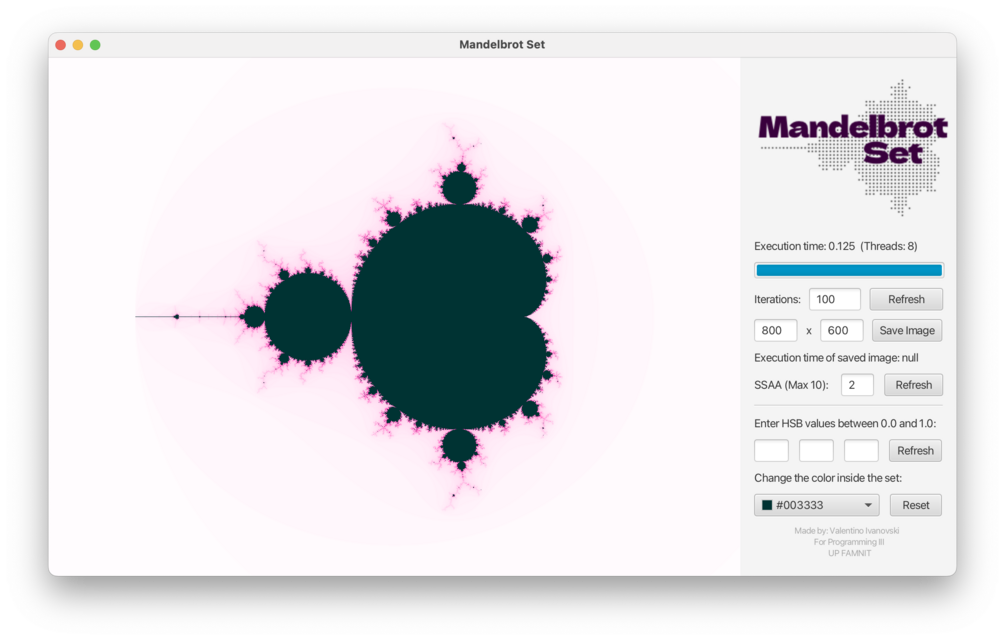 Mandelbrot Set Explorer (Java Source Code)