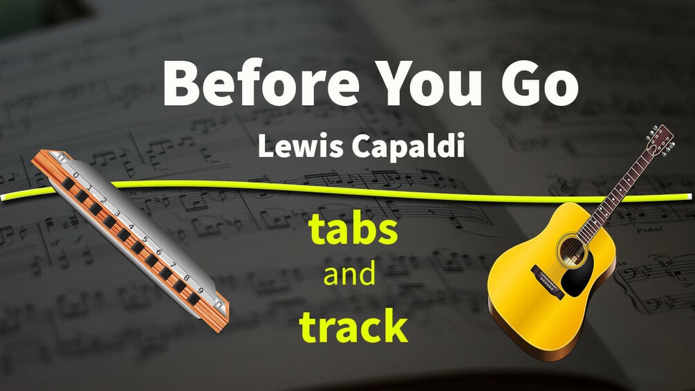 Before You Go harmonica tabs + backing track