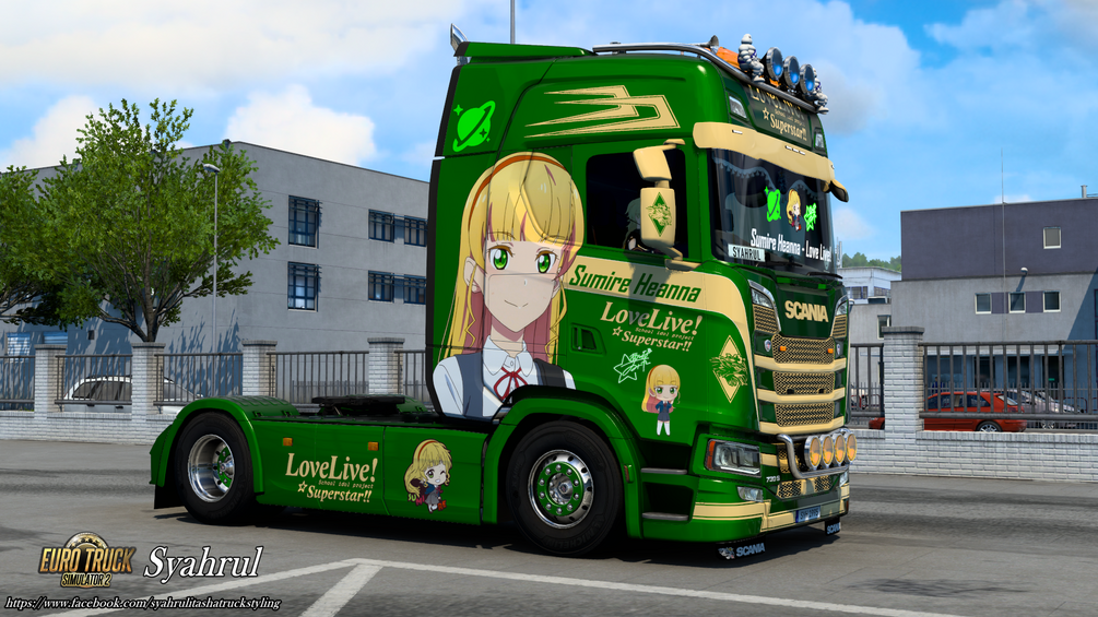 [ETS2] Scania S NG Heanna Sumire | Love Live! Skin by Syahrul Itasha Truckstyling 痛トラック