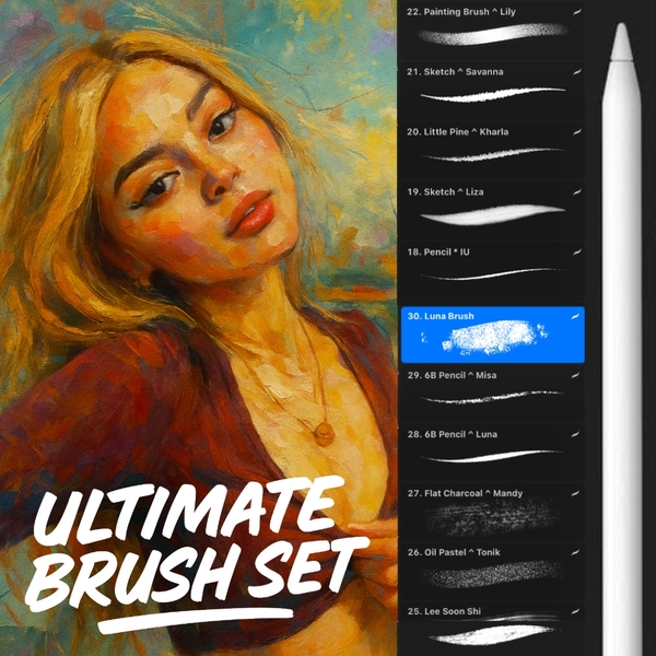 🔥 {Only Today} PRO Oil Brush Set for Procreate – FREE Download + 5 Premium Textures! | Download Now🪔 by Lovell