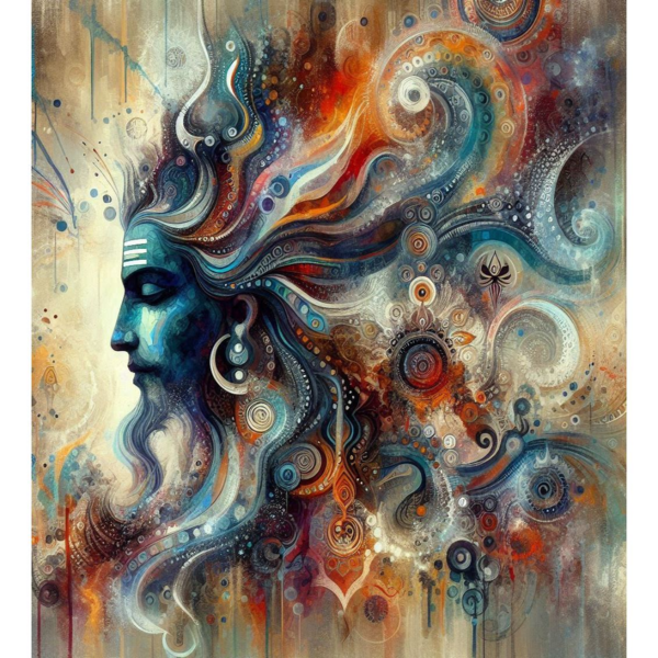 🌟 Divine Art: Abstract Expression Images of Gods 🎨