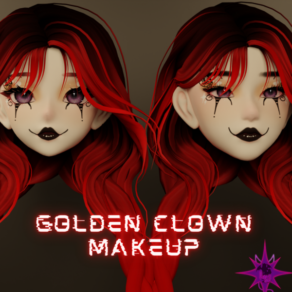 Golden Clown Makeup {Amelia Head}