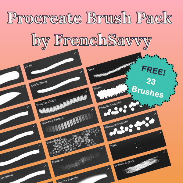 🎨 Procreate Brush Pack by FrenchSavvy - Procreate Brush Pack