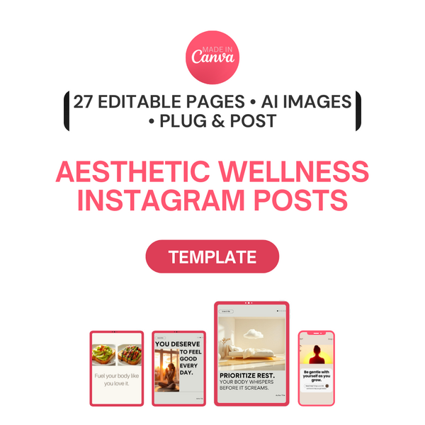 27 Wellness Canva Templates