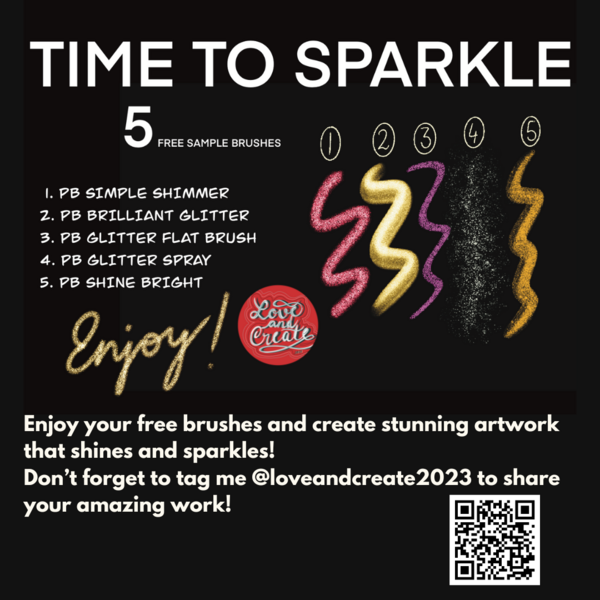 Time to Sparkle 5 Free Brush Samples by Pronoti Basu