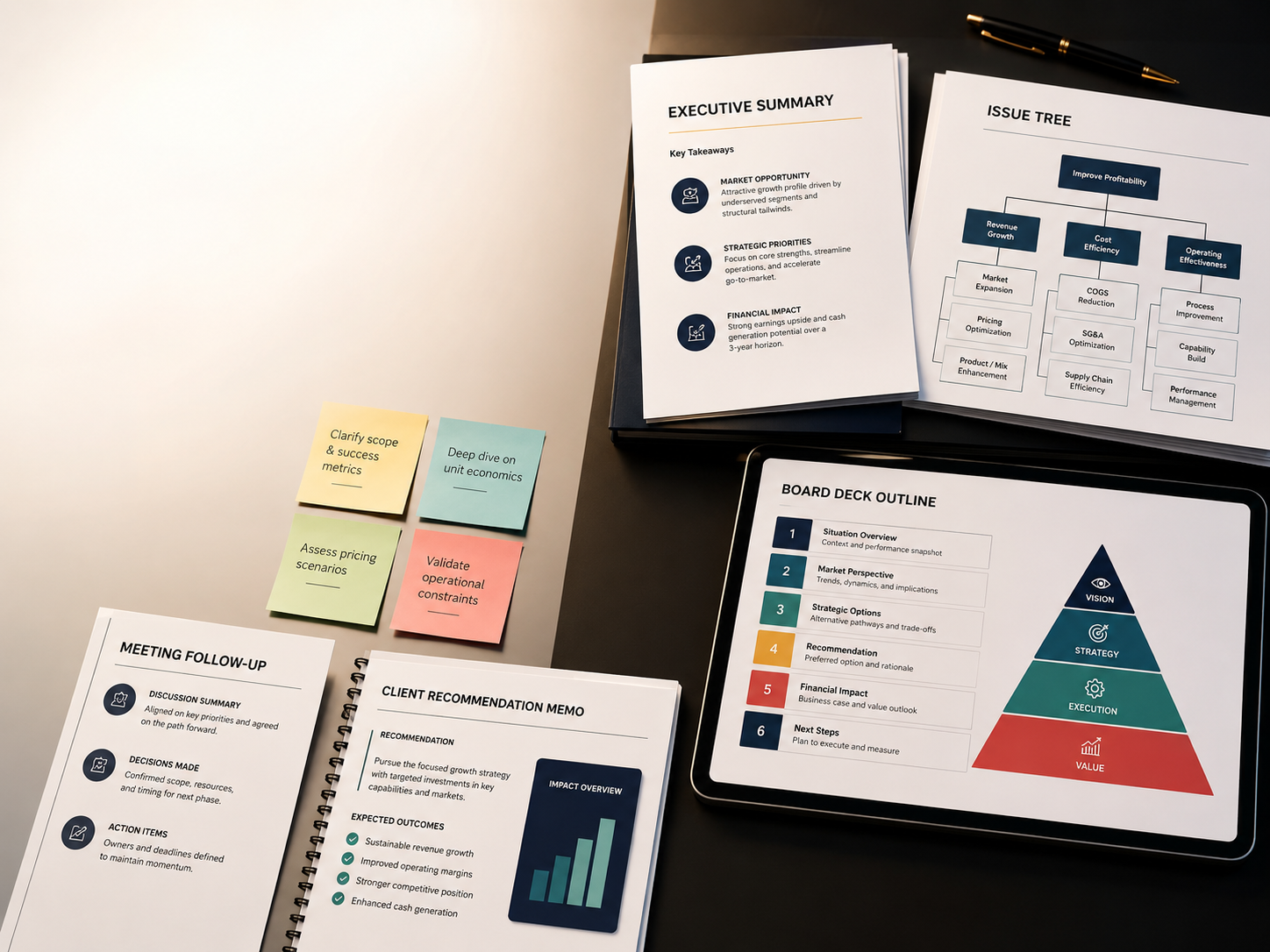 Management Consultant — what's inside the pack