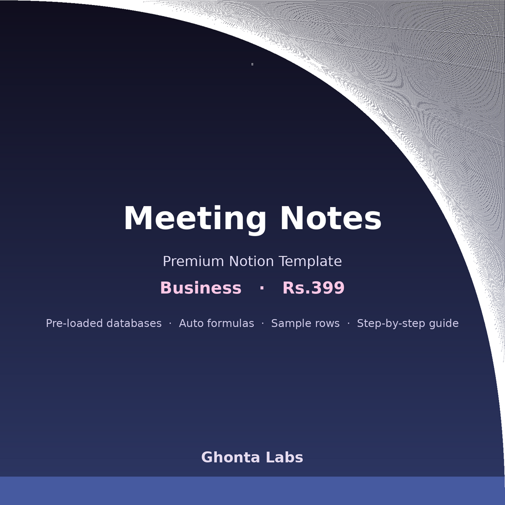 Meeting Notes