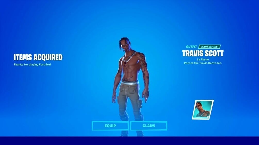 Travis Scott Fortnite Skin - Get It For Free