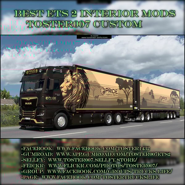 MAN TGX "PRIDE Logistics Alliance" SkinPack ETS 2 by Toster007
