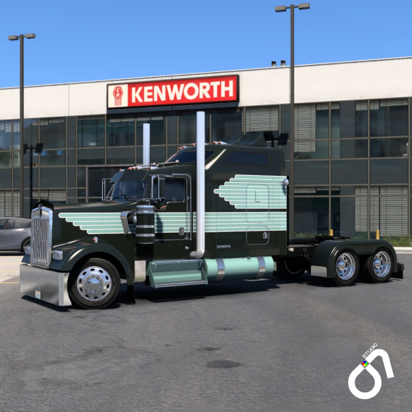 Kenworth W900L Wave Paint Scheme by O.7 Studio Design Works