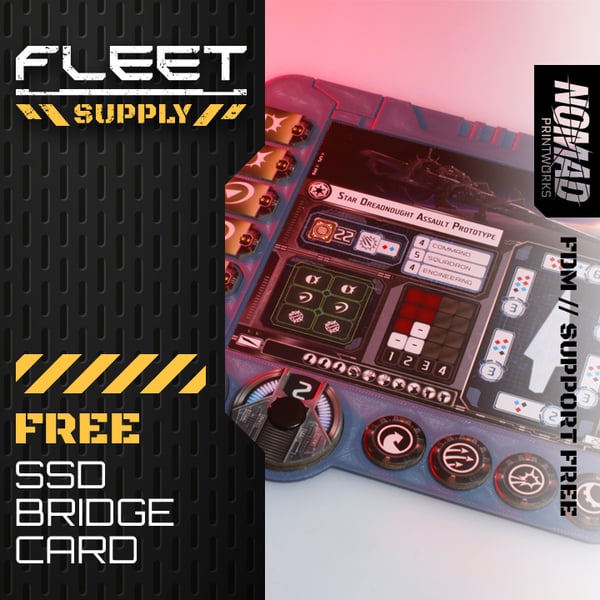 FLEET SUPPLY // SSD Bridge Card STL  [FREE]