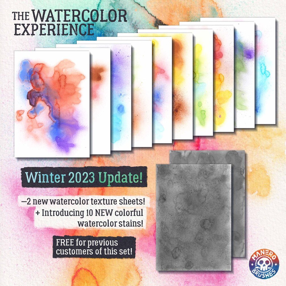 The Watercolor Experience Brush Set for Procreate