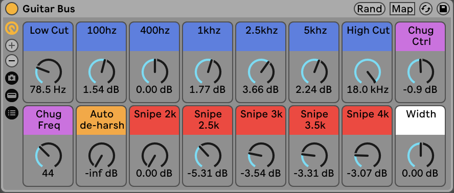 Guitar Bus (Ableton Live Device Rack, Live 11 Suite+)