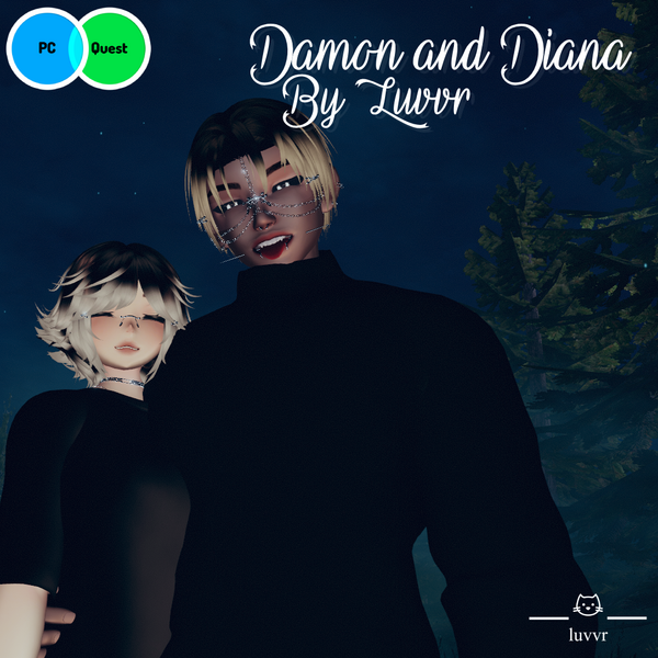 Damon and Diana PcQ (Face Tracking + Head Swap)
