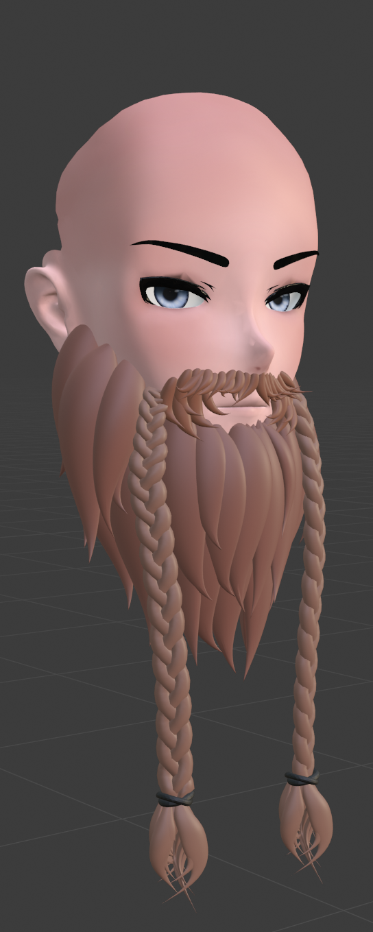 VrChat Viking Beard (Scratch Asset)