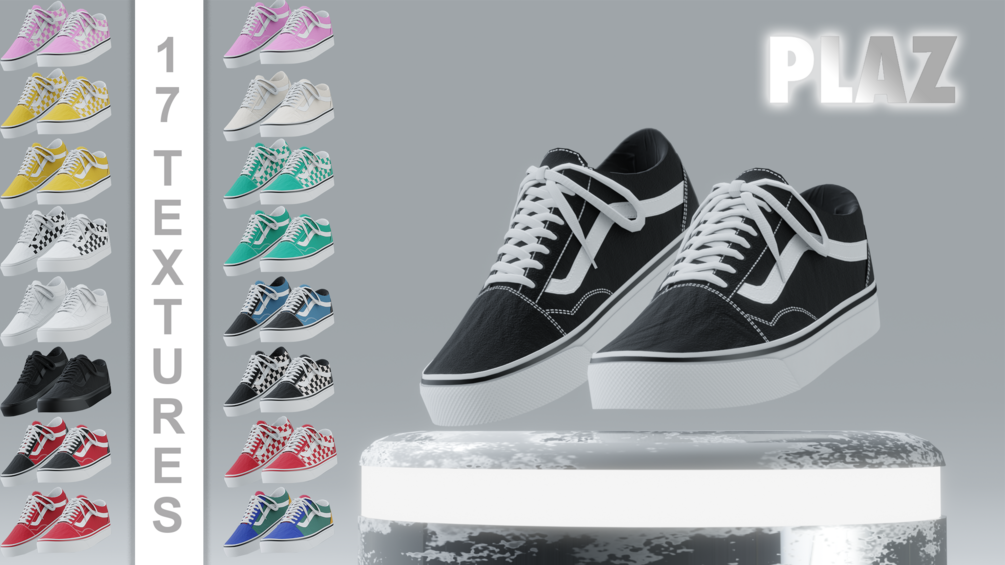 Sims 4 vans shop old skool cc