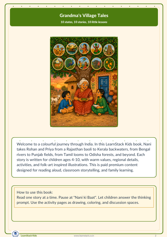Grandma’s Village Tales — 10 Timeless Stories from India for Kids preview image 3