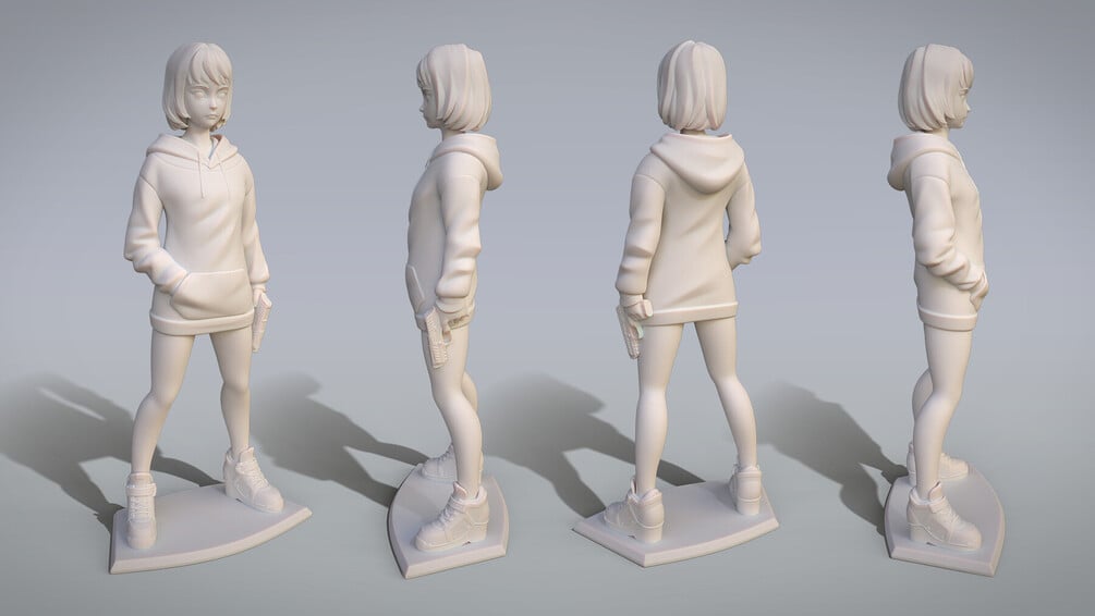 3d Print Anime Girl 1270