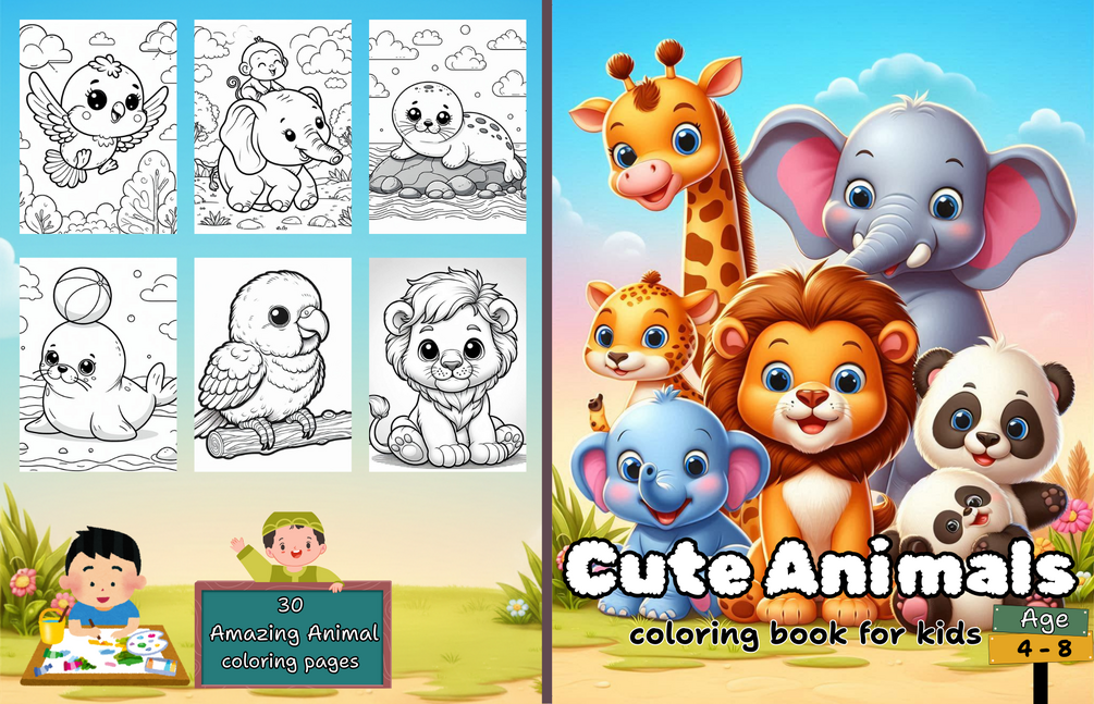 cute-animals-coloring-book