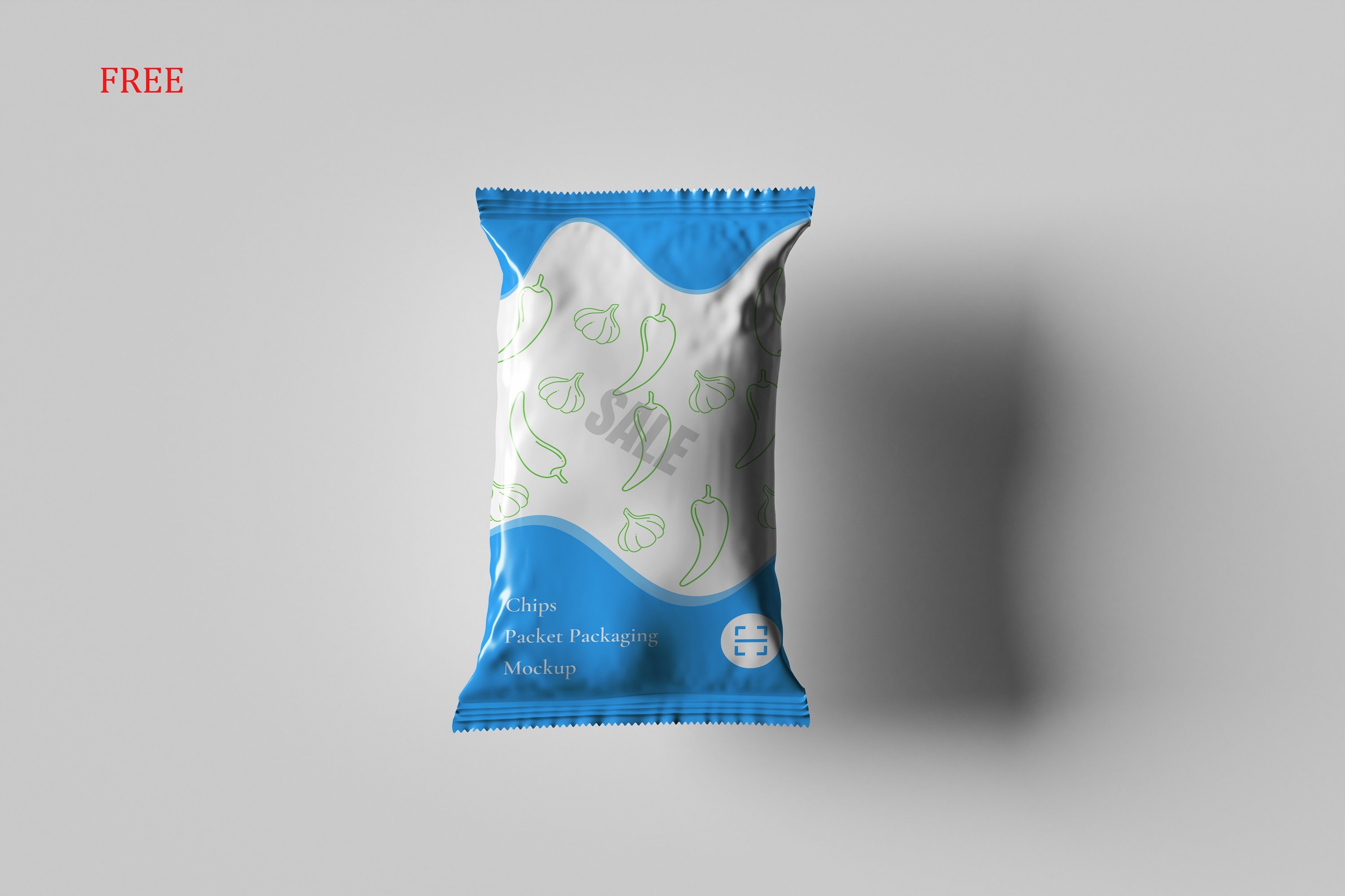 Chips Packet Packaging Mockup
