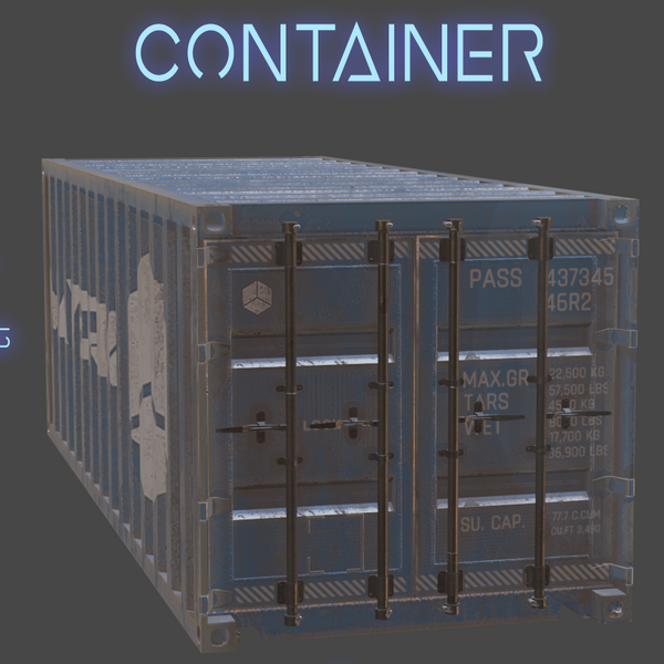 Container! - .FBX, .BLEND, UNITYPACKAGE FILES