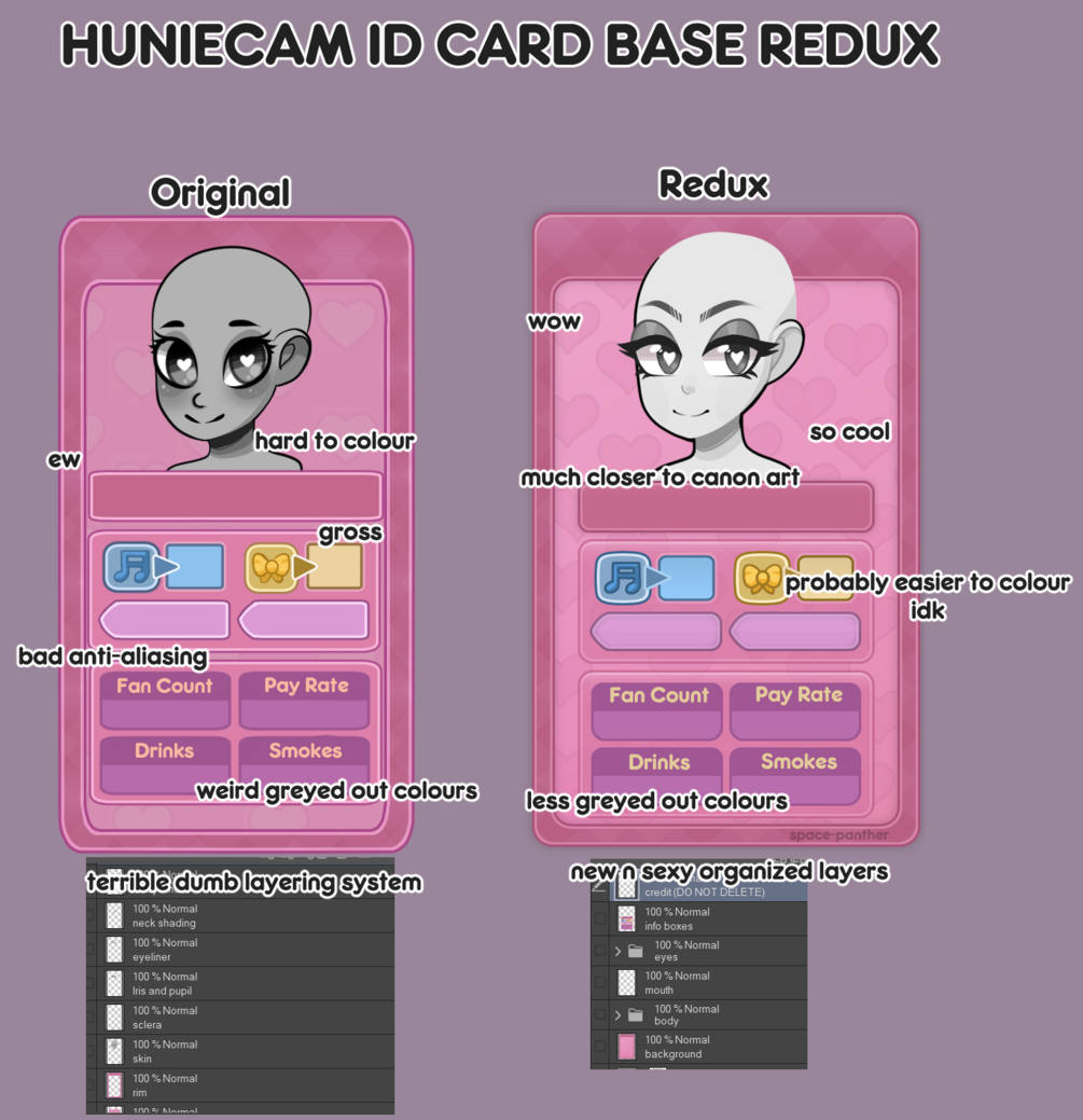 Huniecam Studio ID Card base Redux