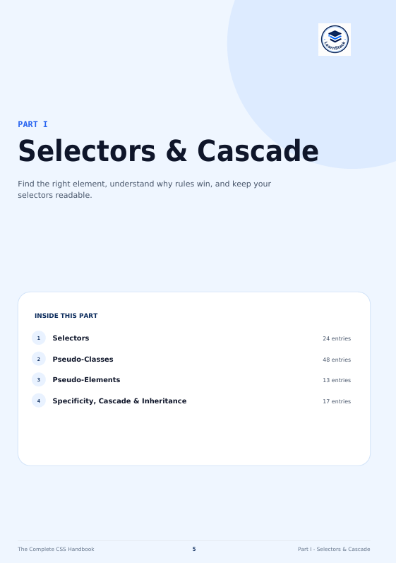 The Complete CSS Handbook 2026 — 548 CSS Entries for Developers & Designers preview image 11