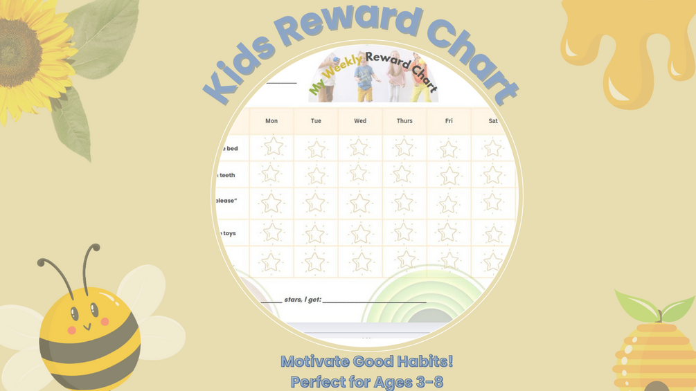 Kids’ Reward Chart – Printable Weekly Tracker for Good Behavior