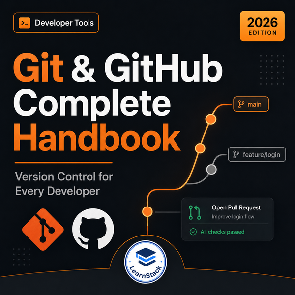 Git & GitHub Complete Handbook 2026 — From Beginner to Professional cover
