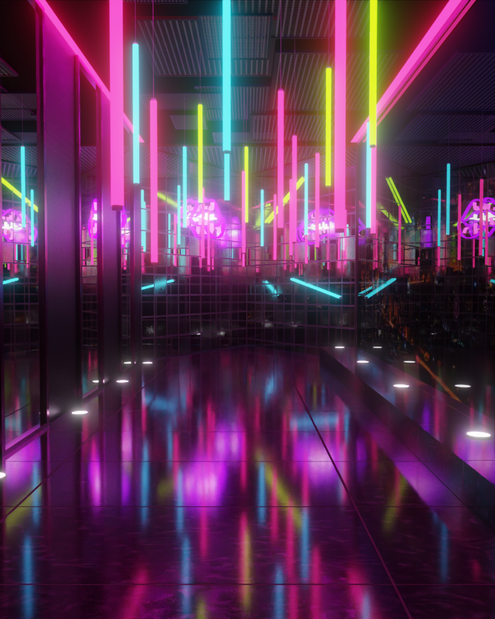 k-neon-hallway