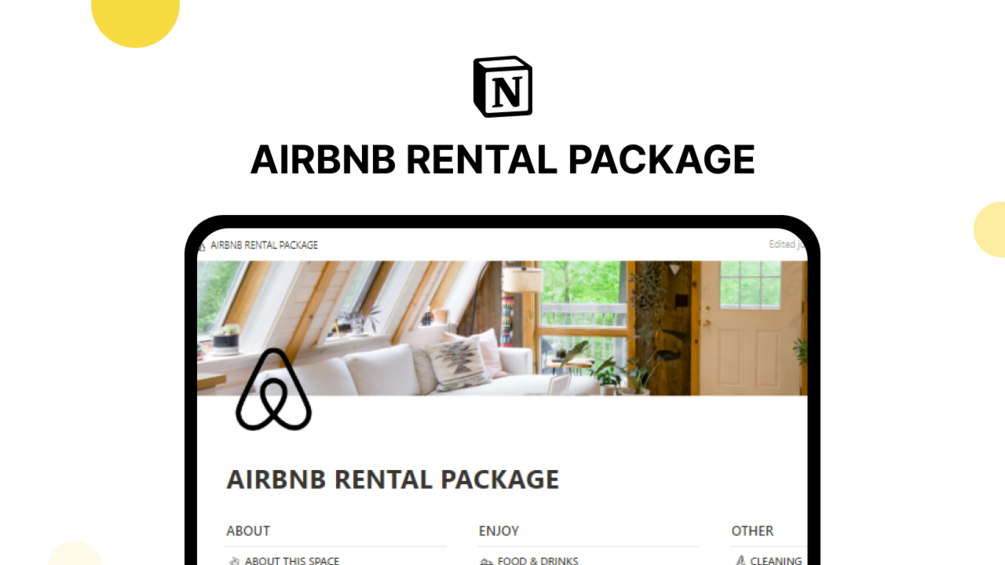 AIRBNB RENTAL PACKAGE